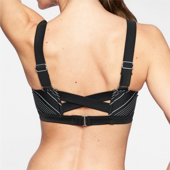 Athleta Other - 🖤 Athleta Bra-Sized Chevron Bikini Top – 34B/C 🖤